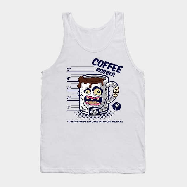 Coffee Robber Tank Top by Squinked